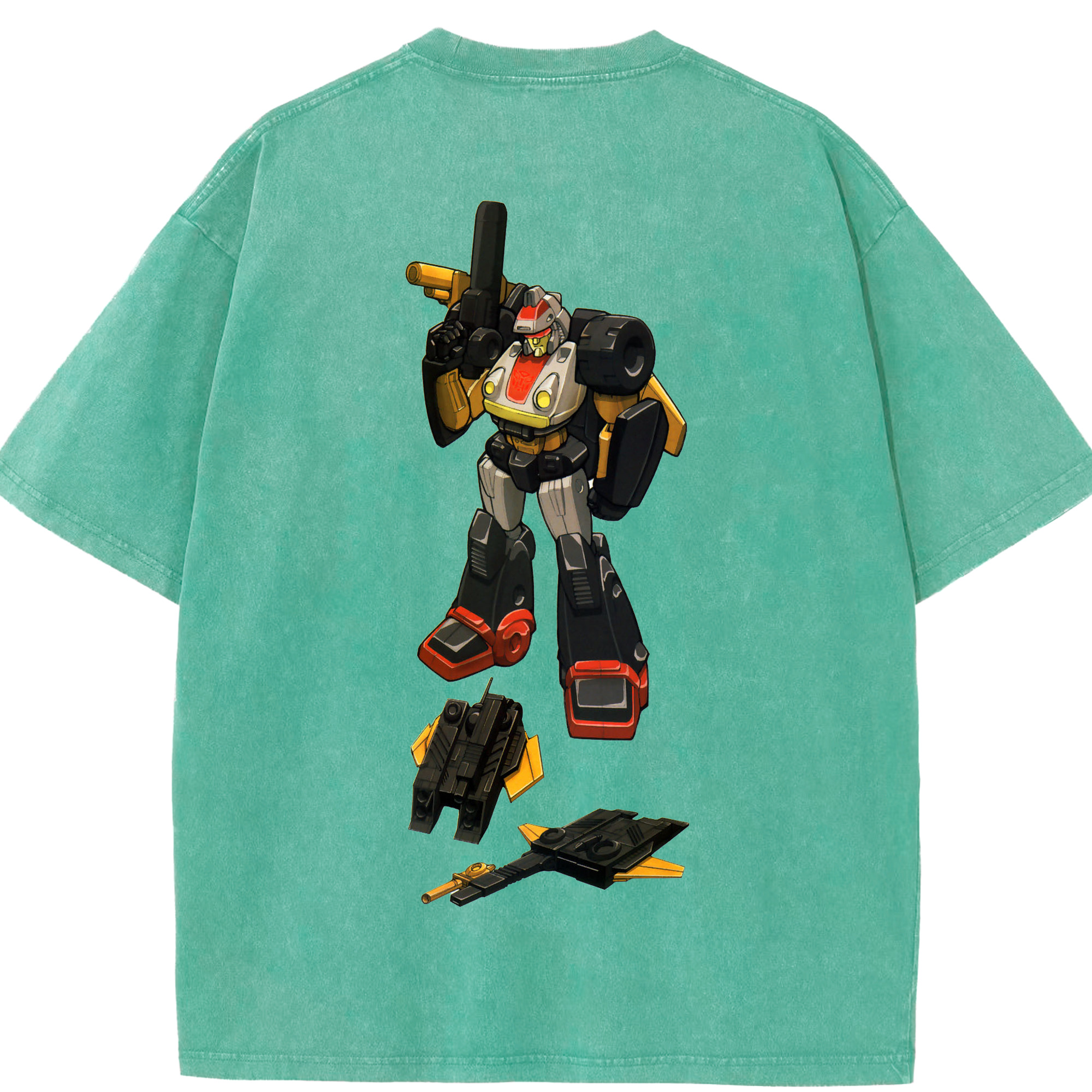 （画像用）  綿100% ヴィンテージ風 半袖Tシャツ（背面プリント）